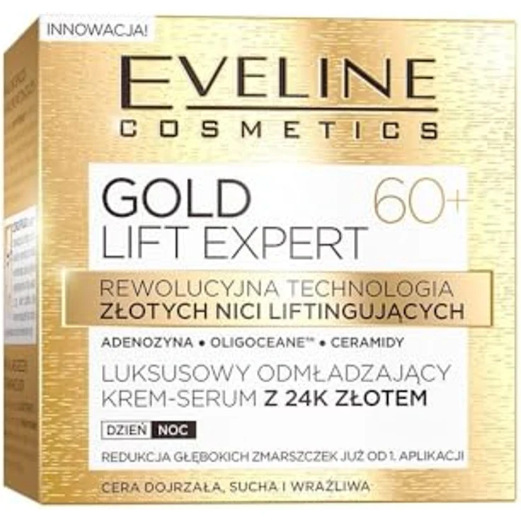 Eveline Gold Lift Expert 60+ -Serum Z 24K M 50 ml, mit pflegender Wirkung  – Bild 2