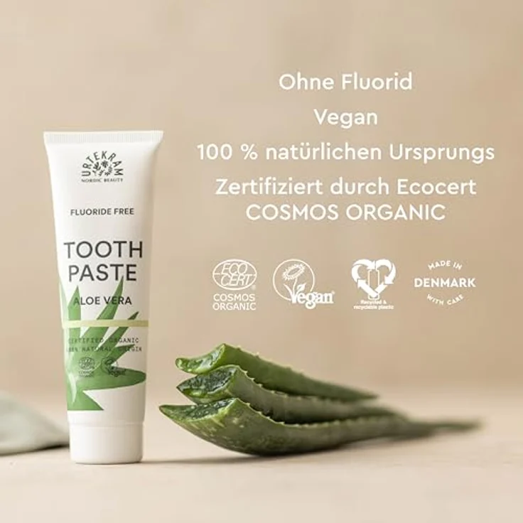 Urtekram Aloe Vera Toothpaste 75ml – Bild 5