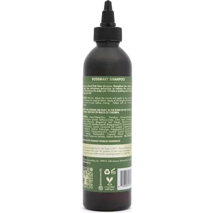 As I Am Rosmarin-Shampoo, 237 ml, Kopfhautbehandlung mit Biotin und Sägepalme zur Haardichtestärkung – Bild 5