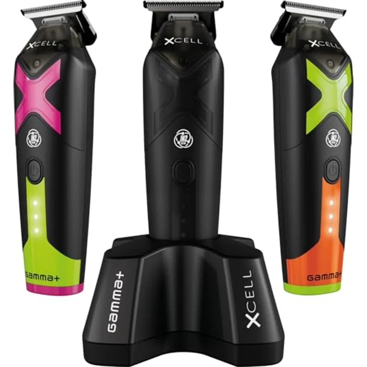 GAMMA+ Xcell Profi-Trimmer, Herren-Haarschneidemaschine mit Vector IN2-Motor, 180 Minuten kabellose Laufzeit, Aluminium-Rückseite, 4 Kämme, USB-Kabel Typ C – Bild 2
