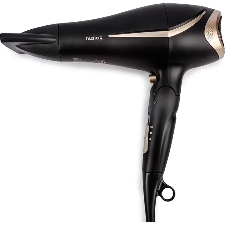 Huslog BE-570234, Haartrockner mit Ionisation, klappbarem Griff und Diffusor, 2000 W