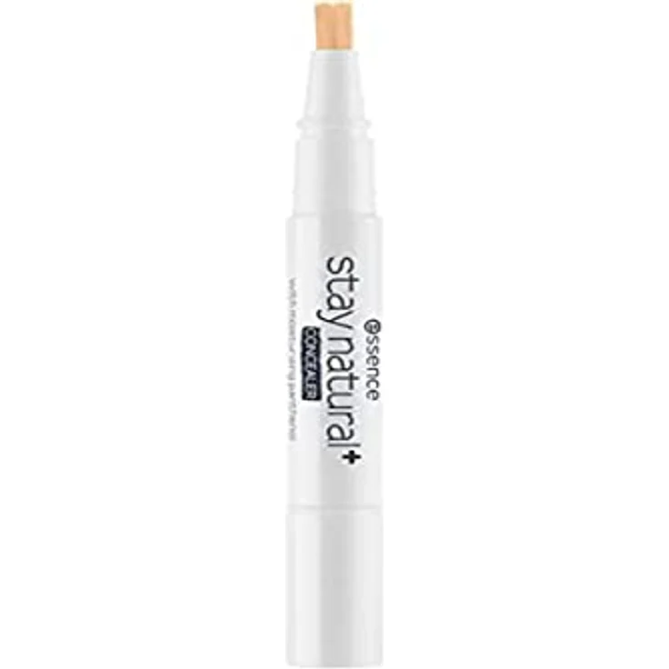 essence stay natural+ CONCEALER, Abdeckstift, mit feuchtigkeitsspendendem Panthenol, Nr. 20 gentle beige, nude, pflegend, feuchtigkeitsspendend, natürlich, vegan, ölfrei, ohne Parfüm (1,5ml)