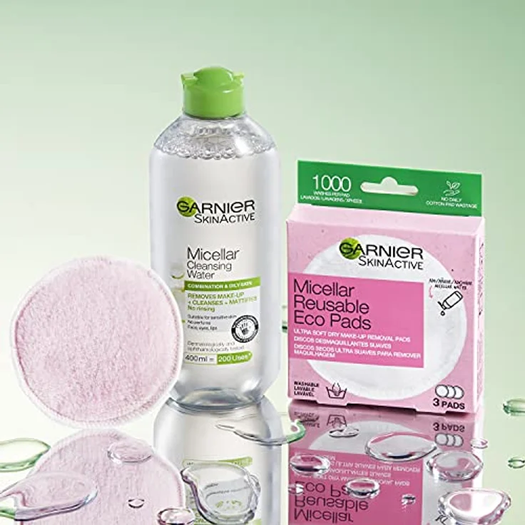 Garnier SkinActive Micellar Combination & Sensitive Skin Sanftes Mizellenwasser für Mischhaut und empfindliche Haut 400 ml für Frauen – Bild 5
