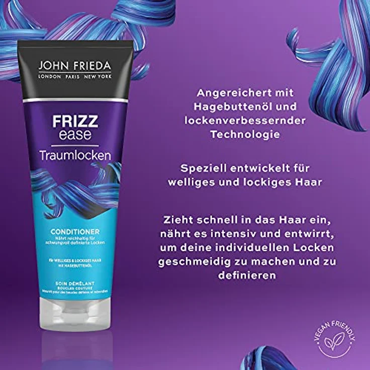 JOHN FRIEDA Frizz Ease Traumlocken Shampoo Conditioner, Styling- spray, Augenmaske – Bild 5
