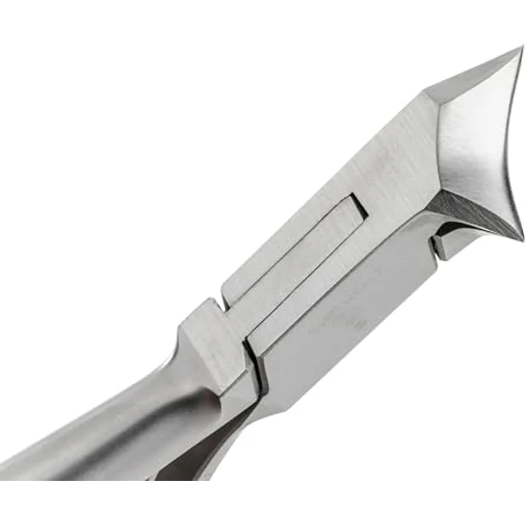 REMOS Nagelzange Kopfschneider, Edelstahl, 14 cm - für dicke Fußnägel mit ergonomischem Griff und runder Schneide – Bild 2