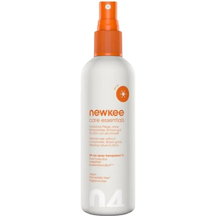 newkee Sonnenspray LSF 50 (150ml), Wasserfestes Sonnencreme Spray, entwickelt von Manuel Neuer & Angelique Kerber, für optimalen Hautschutz bei Sportaktivitäten