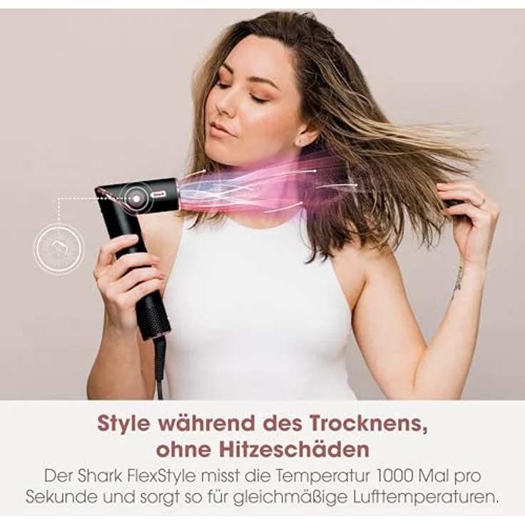 Shark Haartrockner HD446EU FlexStyle 5-in-1, Styling- und Trocknungssystem, Schwarz – Bild 6