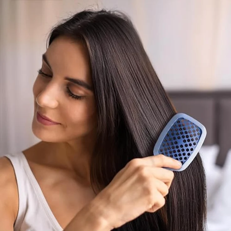 UNbrush Detangling Hair Brush Mini, Pastel Periwinkle, No Tangle Bürste für sanftes Entwirren unterwegs – Bild 5