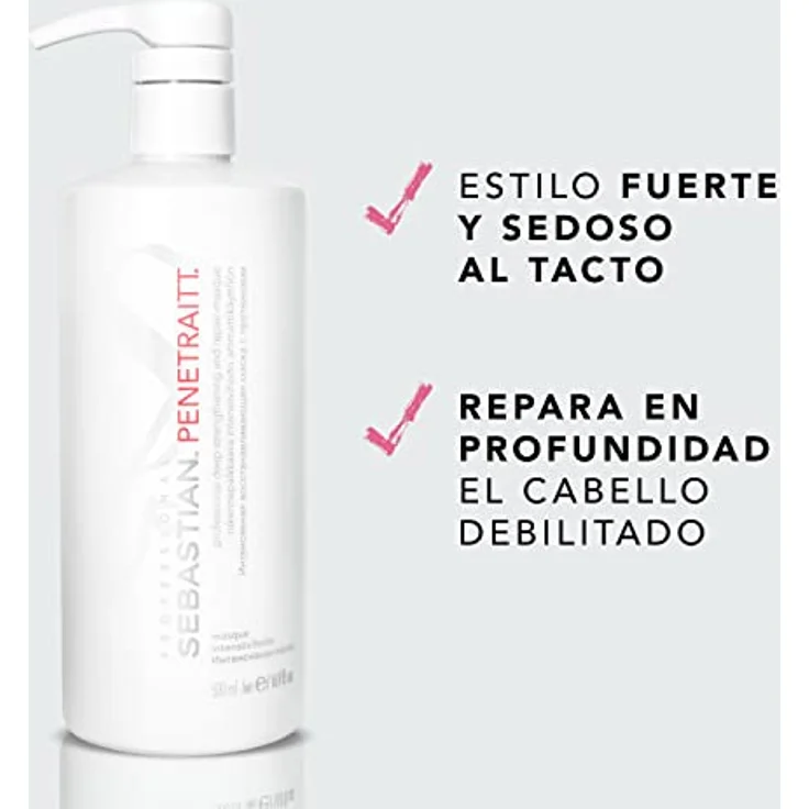 SEBASTIAN PROFESSIONAL PENETRAITT – Repair-Haarmaske regeneriert geschädigtes Haar (500 ml) – tiefenwirksame Haarpflege für strapaziertes, blondiertes Haar – repariert und stärkt – Bild 3
