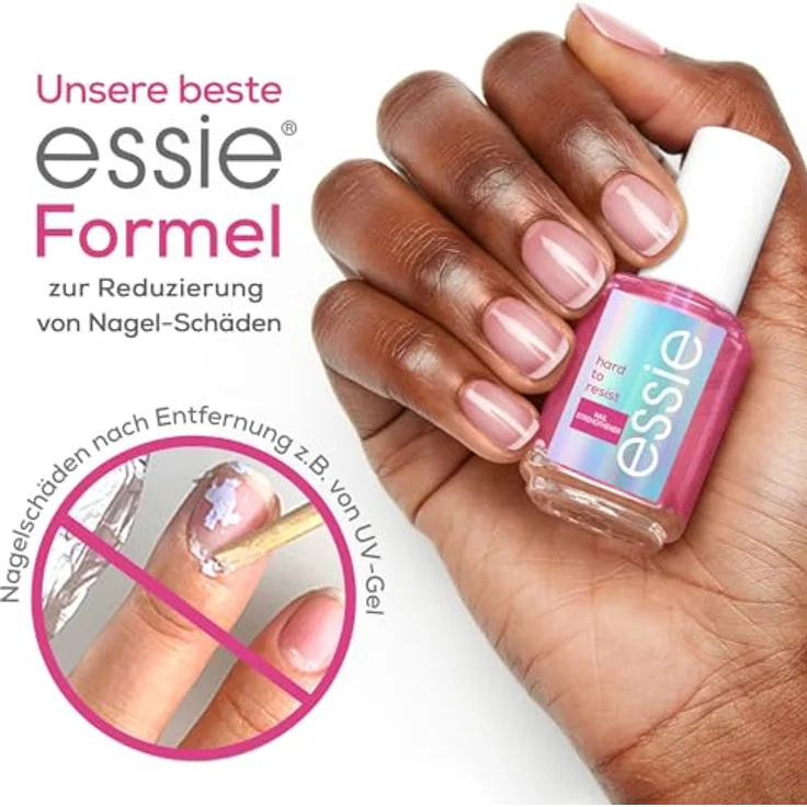 essie Hard to resist Nagelhärter 13.5 ml Nr. 1 - hard to resist pink – Bild 3
