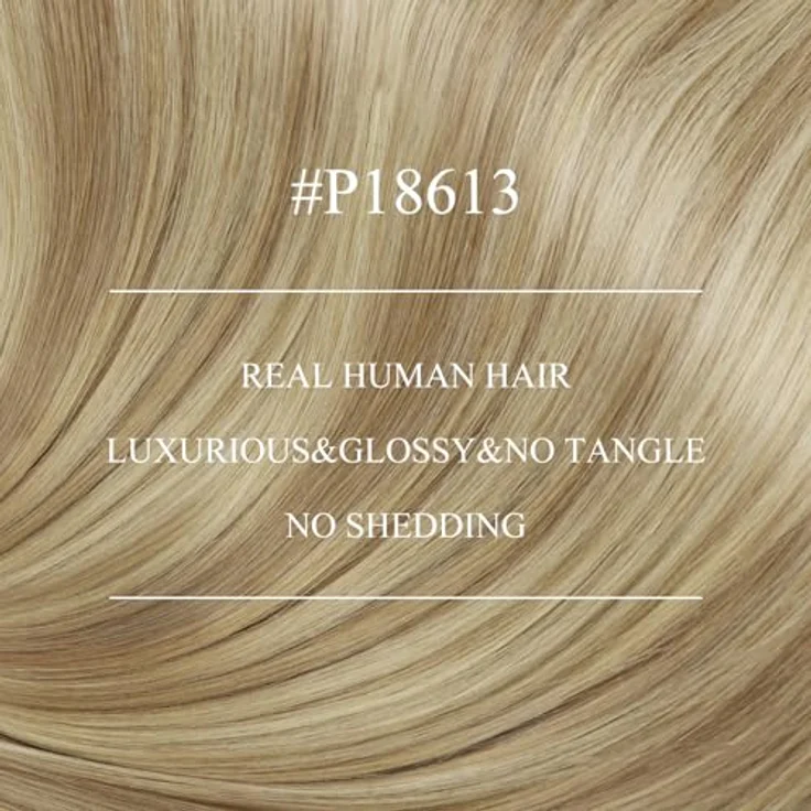 YoungSee Nano Extensions Echthaar, Bonding Extensions mit Aschblond und Platinblond Strähnen, 50 Strähnen/50g, langlebige Haarverlängerung für feines Haar – Bild 2