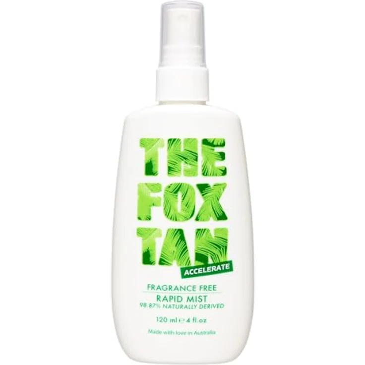 THE FOX TAN Fragrance Free Rapid Tanning Mist, Bräunungsbeschleuniger für Gesicht und Körper, 120 ml – Bild 1