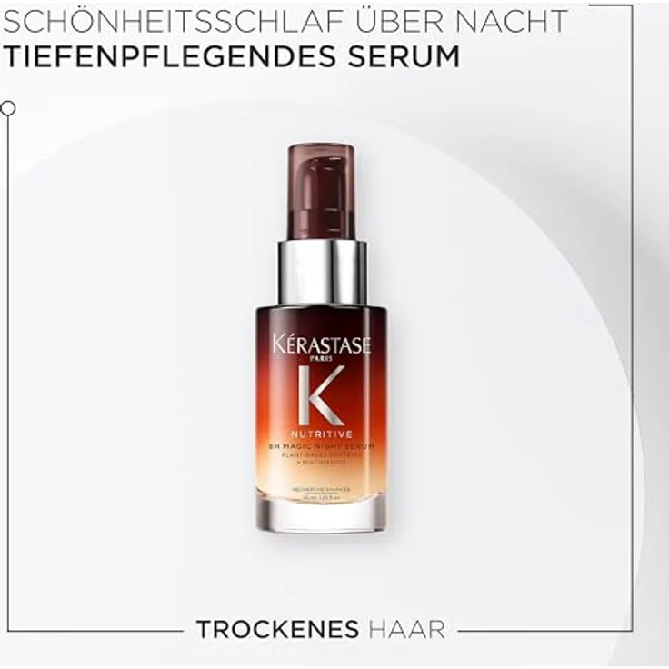 Kérastase Nutritive 8H Magic Night Serum, Nachtserum für normales bis leicht trockenes Haar, pflegt und glättet für mehr Glanz und Geschmeidigkeit, ohne Parabene, 30ml – Bild 2