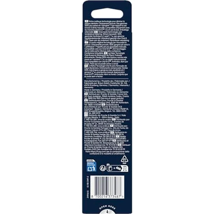 Oral-B Gentle Care Ersatzbürsten, Weiß, weich, speziell für empfindliches Zahnfleisch, geeignet für Oral-B iO, 2 Stück – Bild 4