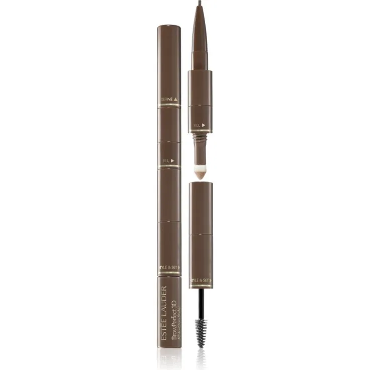 Estée Lauder BrowPerfect 3D All-in-One Styler Augenbrauenstift 3in1, Farbton Light Brunette, 2,07 g, für volle und perfekt geformte Augenbrauen