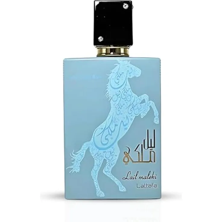 Lattafa Lail Maleki Maroccan Blue Eau de Parfum 100ml, Herrenduft mit Zitrus- und Gewürznoten, orientalische Amber- und Vanille-Akkorde