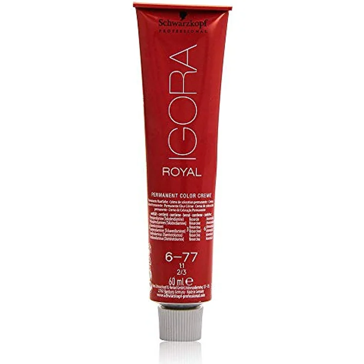 Schwarzkopf Igora Royal Premium-Haarfarbe 6-77 dunkelblond kupfer extra 60 g – Bild 5