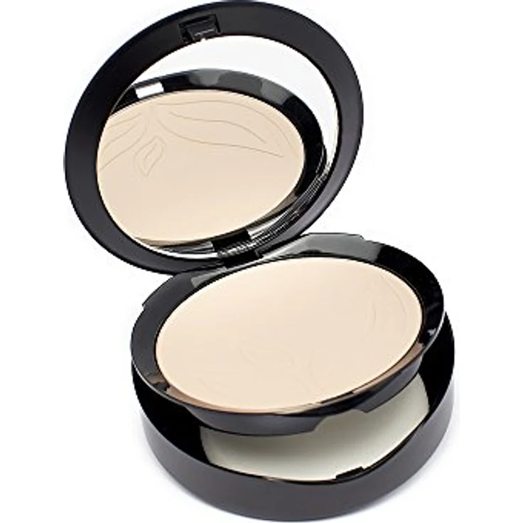 puroBIO Cosmetics Compact Foundation, pudriges Kompakt-Make-up LSF 10, Farbton 02, 9 g – Bild 3