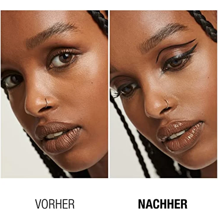 Manhattan Eyemazing Dip Eyeliner Fb. 001 Black, hochpigmentierter, wischfester Eyeliner mit matt-schwarzem Finish, 7ml – Bild 4