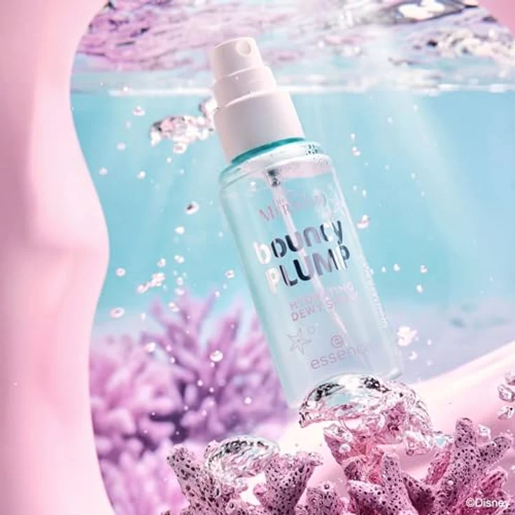 Essence Disney THE LITTLE MERMAID Bouncy Plump Hydrating Dewy Spray Primer 50 ml 01 - MAKE A SPLASH, strahlendes Gel-Spray für ein dewy Finish – Bild 3