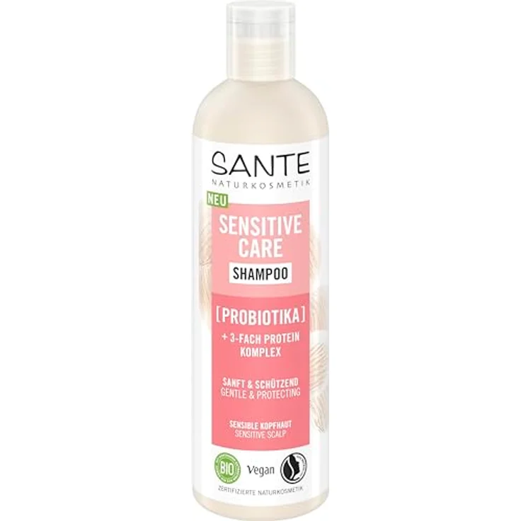 Sante Naturkosmetik Sensitive Care Shampoo, 250 ml, feuchtigkeitsspendend & pH-ausgleichend – Bild 1