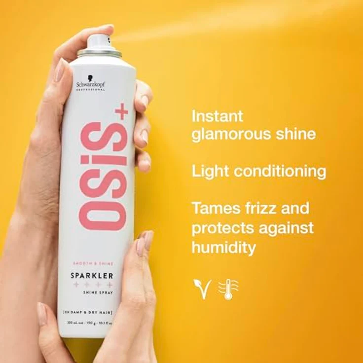 Schwarzkopf Professional Osis+ Sparkler Glanzspray 300 ml - Geeignet für verschiedene Sportarten und Aktivitäten, langlebig – Bild 3