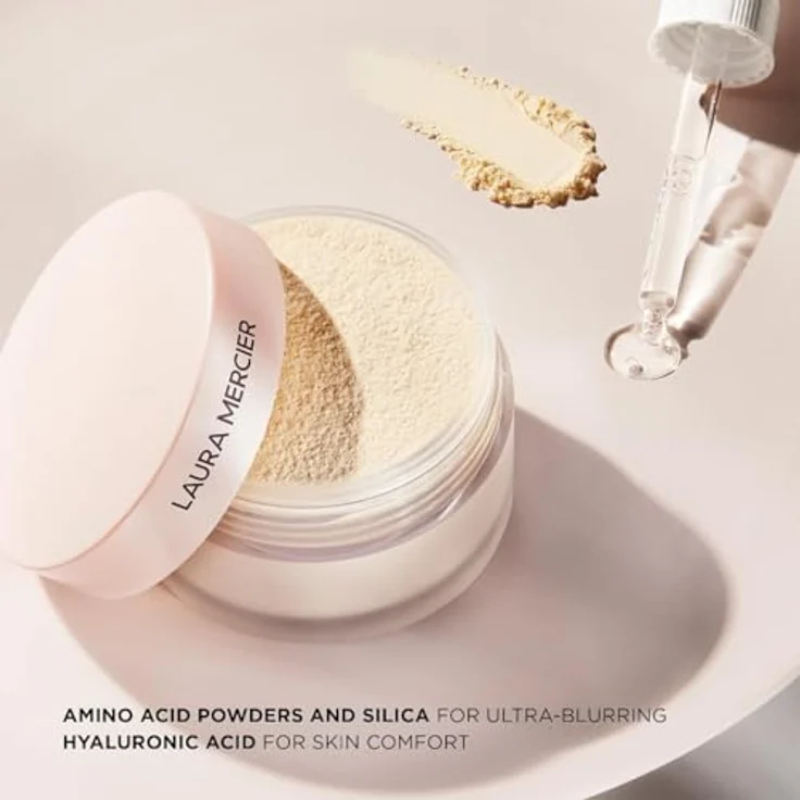 Laura Mercier MINI TRANSLUCENT LOOSE SETTING POWDER ULTRA BLUR, Fixierpuder mit mattierendem Finish und Hyaluronsäure, 6 g – Bild 6