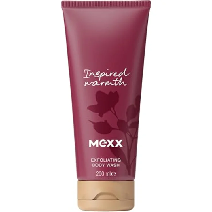 Mexx Inspired Warmth Duschpeeling, fruchtiges Körperpeeling mit stimmungsaufhellenden Eigenschaften, 200 ml – Bild 1