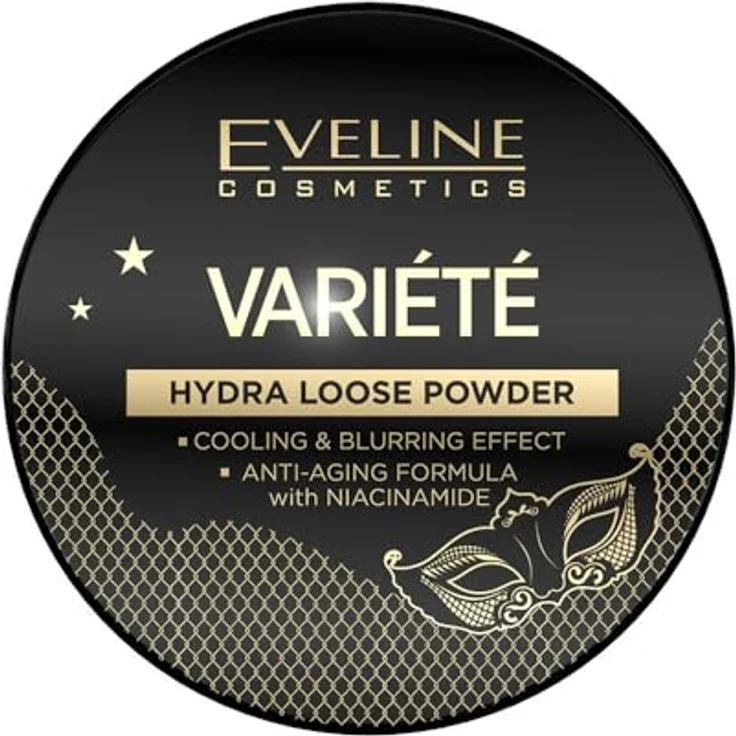 Eveline Cosmetics Varieté Kühlendes Loses Puder mit Anti-Aging-Komplex, 5g, Wasserbasierte Formel, Feuchtigkeitsspendend und Erfrischend – Bild 1