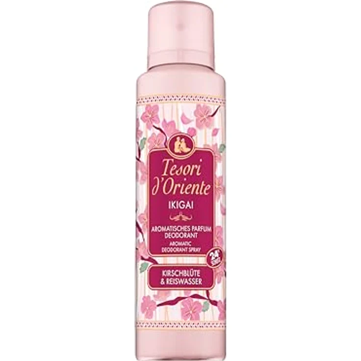 Tesori d'Oriente Aromatisches Parfum Deodorant "Ikigai", mit Kirschblüte und Reiswasser, 24h Schutz, Wellness-Ritual für Körper & Sinne, 150ml – Bild 1