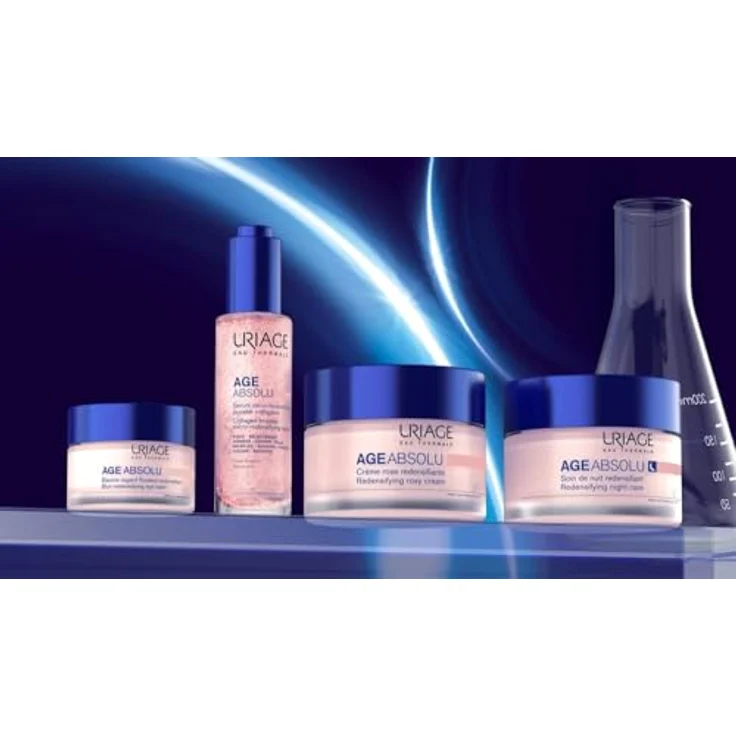Uriage Age Absolu Redensifying Balm For Eyes, Augenbalsam 15 ml für Tag und Nacht, reduziert Fältchen und Schwellungen, mit Hyaluronsäure und Peptiden – Bild 3