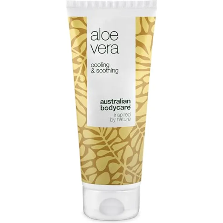 100% Vegan Bio Aloe Vera Gel 100 ml | Aloe Vera After Sun Balsam | Natürliches Aloe Vera & Teebaumöl | Kühlend & feuchtigkeitsspendend gegen Juckreiz, Sonnenbrand & Narben