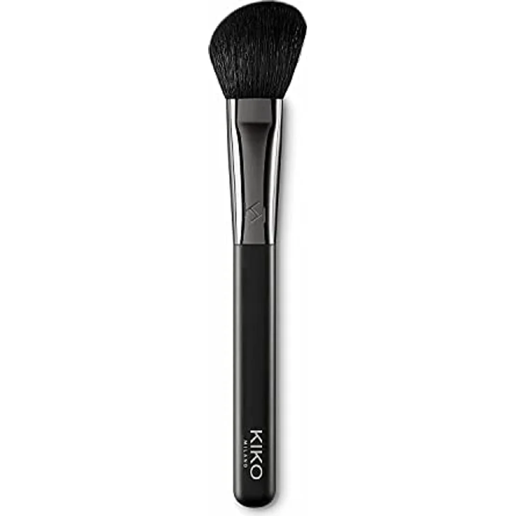 KIKO Milano Face 10 Blush Brush | Abgeschrägter Pinsel Mit Naturborsten Zum Auftragen Von Rouge, Bronzern Und Aufhellern