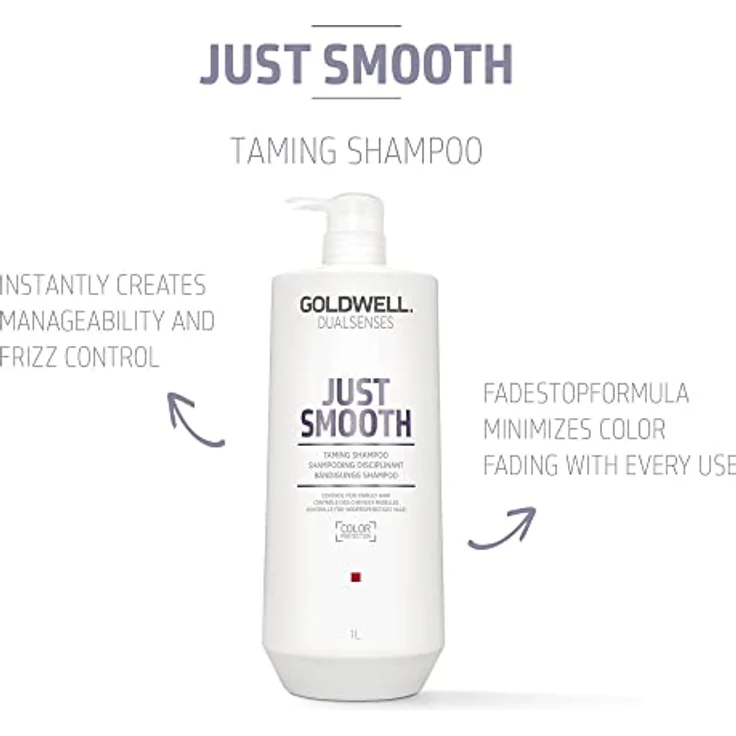 Goldwell Dualsenses Just Smooth Taming Shampoo 1000 ml – Bild 2