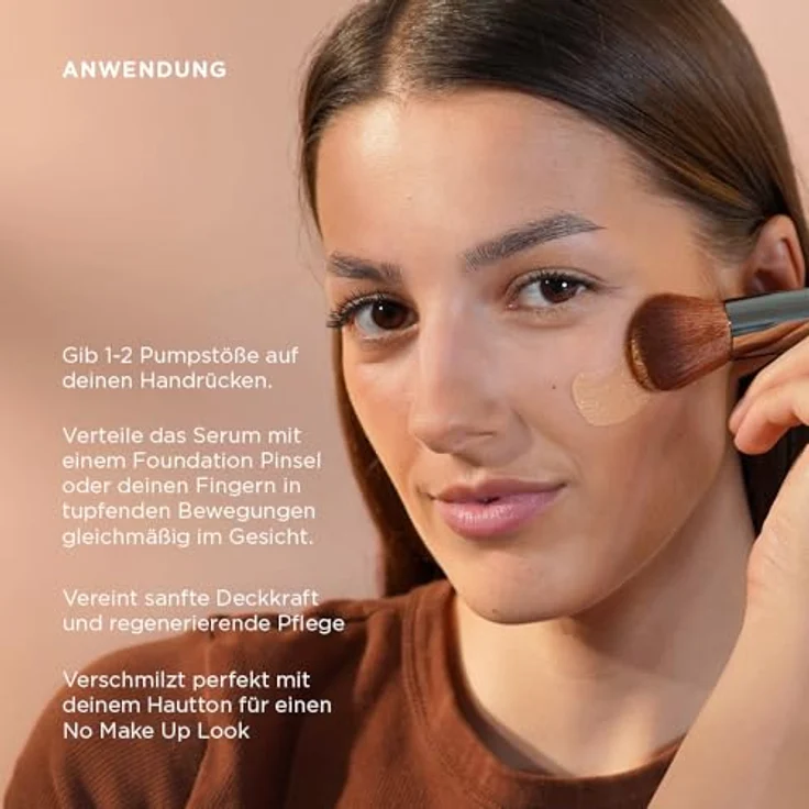 Junglück Getöntes Serum Feuchtigkeitsserum mit Cica- und Rotalgen-Extrakt, 30 ml Hellbraun – Bild 5