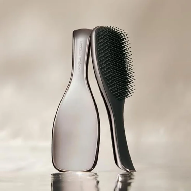 Tangle Teezer Ultimate Detangler Wet Bürste, Chrome Midnight Silver, für nasses und trockenes Haar, schmerzfreies Entwirren – Bild 4