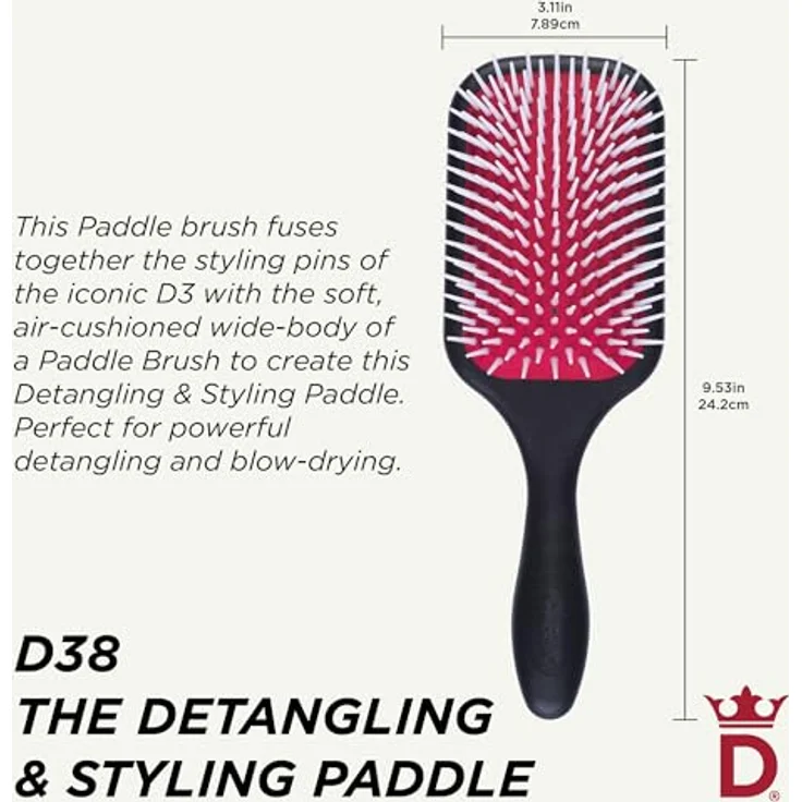 Denman Bürste Paddle Brush D38 – Bild 3
