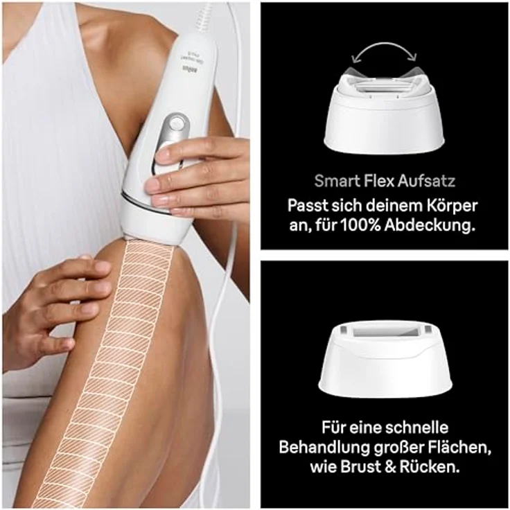 Braun Silk-Expert Pro 5 PL5234, IPL-Epilierer mit Hautsensor und 400.000 Lichtblitzen, Weiß, Akku – Bild 6