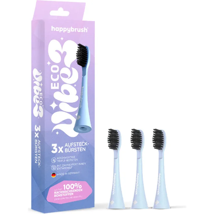 happybrush Aufsteckbürsten Eco Vibe 3+ | Sunrise Set