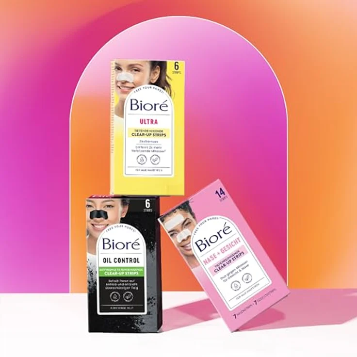 Biore Pflege Gesichtspflege Kombi Clear-Up Strips Tiefenreingend 14 Stk. Tagespflege Inhalt: 14 Stück, für Damen und Herren – Bild 8