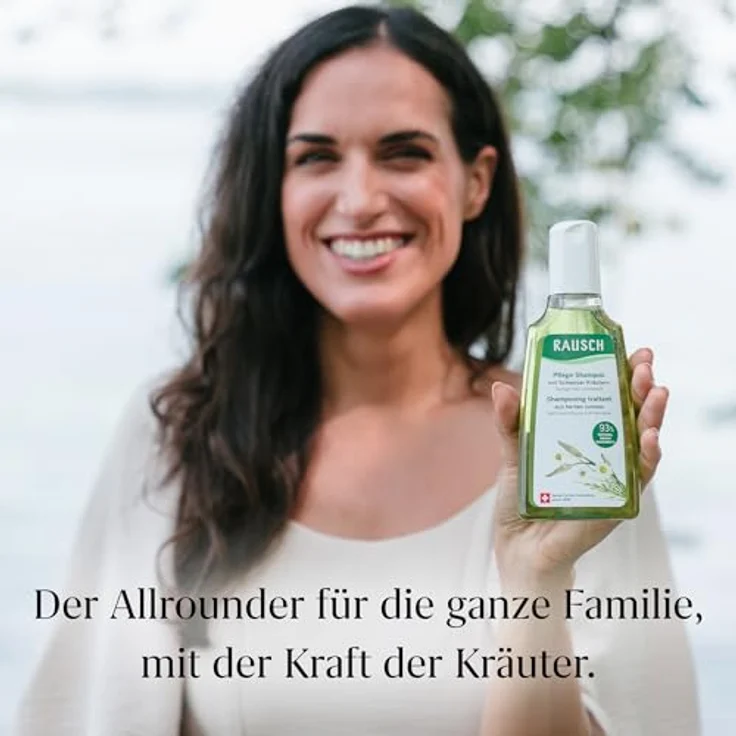 Rausch Pflege-Shampoo mit Schweizer Kräutern, 200 ml für gepflegtes Haar – Bild 2