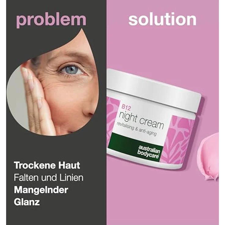 Australian Bodycare B12 revitalisierende Nachtcreme, 50 ml, intensiv feuchtigkeitsspendend, für Festigkeit und Elastizität – Bild 2