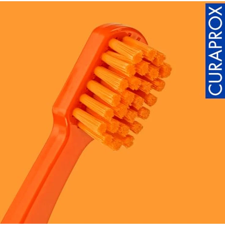 Curaprox Kids Travel Refill Ersatz-Kopf, 2er Pack, orange, sanfte Borsten für effektive Zahnreinigung – Bild 6