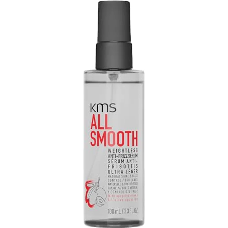 KMS ALLSMOOTH Weightless Anti-Frizz Serum für feines Haar, 100ml, ohne Silikone, vegane Formulierung, upgecycelte Olive, langanhaltender Frizz-Schutz bis zu 72 Stunden – Bild 1