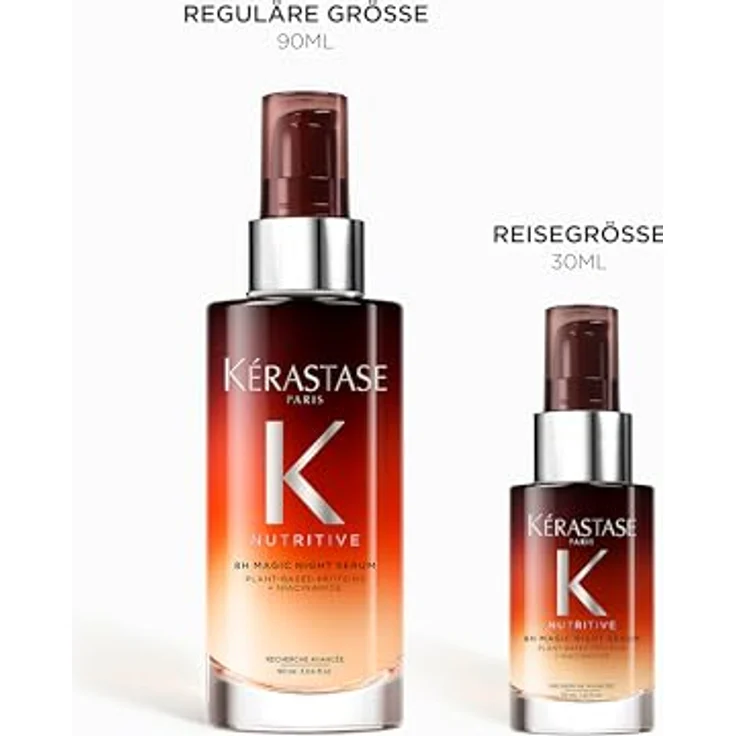 Kérastase Nutritive 8H Magic Night Serum, Nachtserum für normales bis leicht trockenes Haar, pflegt und glättet für mehr Glanz und Geschmeidigkeit, ohne Parabene, 30ml – Bild 5