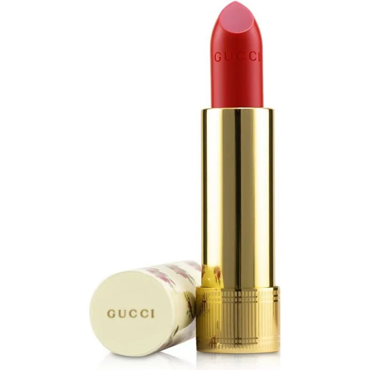 GUCCI Lippenstift Rouge A Levres Voile 302 Agatha Orange, langanhaltender Creme-Lippenstift, 3,5 g