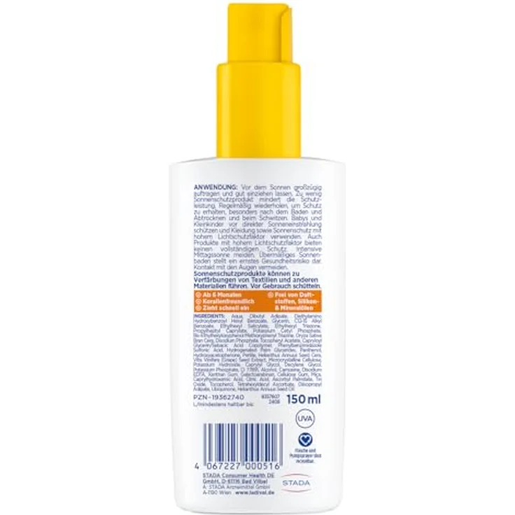 Ladival Sonnenschutz-Spray für empfindliche Kinderhaut, LSF 50+, 150 ml Dermokosmetik aus der Apotheke – Bild 2
