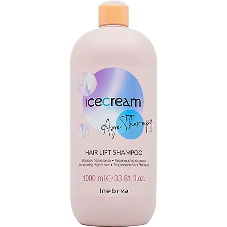 Inebrya Ice Cream Age Therapy Hair Lift Shampoo - Shampoo Rigenerante 1000 ml, langlebig und flexibel gestaltet