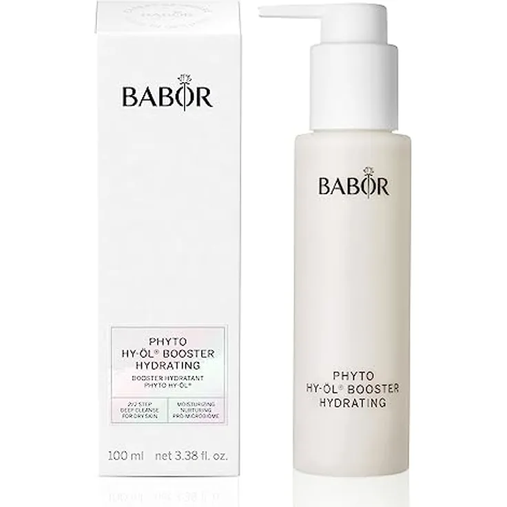 BABOR Phyto Hy-Öl Booster Hydrating für trockene Haut, Gesichtsreiniger zur Anwendung mit Hy-Öl, Mit Birke und Rosmarin, Vegane Formel, Phytoactive Hydro Base, 1 x 100 ml