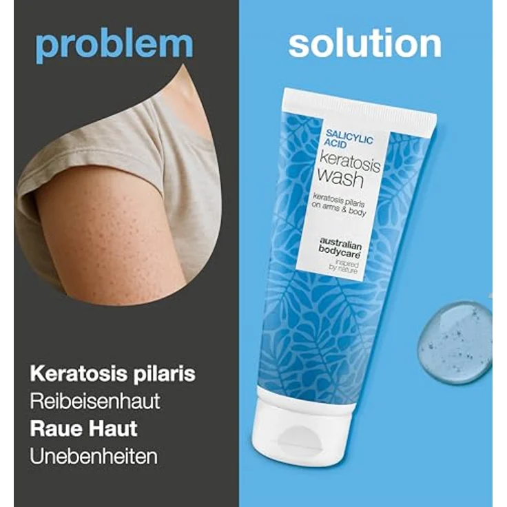 Australian Bodycare Salicylic Acid Keratosis Wash, Duschgel für Unisex mit Peeling-Effekt, 200 ml – Bild 2